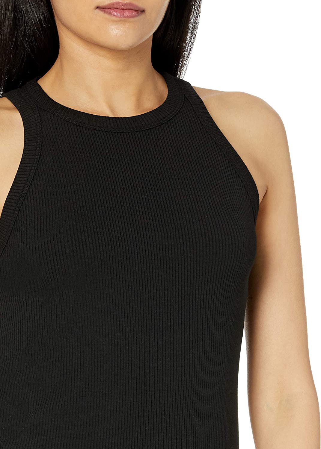 The Drop Women's Valerie Cutaway-Neck Racerback Rib Knit Tank Top - Image 3